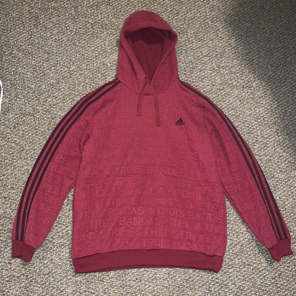 Red adidas sweatshirt